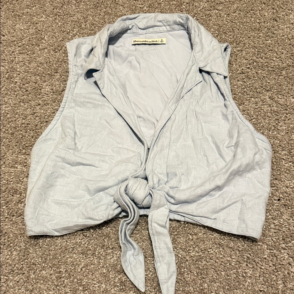 Abercrombie Linen Blend Top